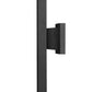Z-Lite Edge 5" W x 21" H 2-Light LED Black Outdoor Wall Sconce With Sandblast Glass Shade