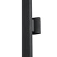 Z-Lite Edge 5" W x 21" H 2-Light LED Black Outdoor Wall Sconce With Sandblast Glass Shade