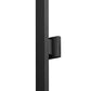 Z-Lite Edge 5" W x 34" H 2-Light LED Black Outdoor Wall Sconce With Sandblast Glass Shade