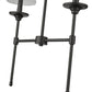 Z-Lite Emily 6" 2-Light Matte Black Island Light With Off White Cloth Cover Shade
