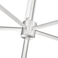 Z-Lite Esme 32" 5-Light Brushed Nickel Steel Frame Clear Glass Shade Chandelier