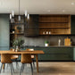 Z-Lite Esme 32" 5-Light Matte Black Steel Frame Clear Glass Shade Chandelier
