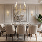 Z-Lite Esme 32" 5-Light Modern Gold Steel Frame Clear Glass Shade Chandelier