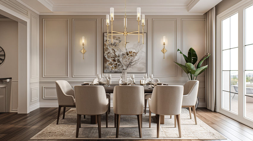 Z-Lite Esme 32" 5-Light Modern Gold Steel Frame Clear Glass Shade Chandelier