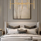 Z-Lite Esme 38" 6-Light Modern Gold Steel Frame Clear Glass Shade Chandelier