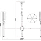 Z-Lite Esme 38" 6-Light Modern Gold Steel Frame Clear Glass Shade Chandelier