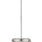 Z-Lite Eternity 9" 1-Light Chrome Pendant Light With Clear Crystal Shade