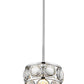 Z-Lite Eternity 9" 1-Light Chrome Pendant Light With Clear Crystal Shade