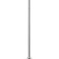 Z-Lite Ethos 5" 1-Light LED Chrome Pendant Light With Chisel Glass Shade