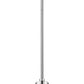 Z-Lite Ethos 5" 1-Light LED Chrome Pendant Light With Chisel Glass Shade