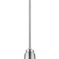 Z-Lite Ethos 5" 1-Light LED Chrome Pendant Light With Clear Glass Shade