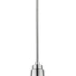 Z-Lite Ethos 5" 1-Light LED Chrome Pendant Light With Clear Glass Shade