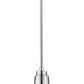 Z-Lite Ethos 5" 1-Light LED Chrome Pendant Light With Seedy Glass Shade