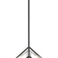 Z-Lite Euclid 12" 1-Light Chrome and Matte Black Steel Mini Pendant Light