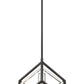 Z-Lite Euclid 12" 1-Light Chrome and Matte Black Steel Mini Pendant Light