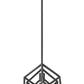 Z-Lite Euclid 12" 1-Light Matte Black Steel Mini Pendant Light