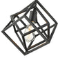 Z-Lite Euclid 12" 1-Light Matte Black Steel Mini Pendant Light