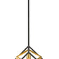 Z-Lite Euclid 12" 1-Light Olde Brass and Bronze Steel Mini Pendant Light