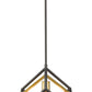 Z-Lite Euclid 12" 1-Light Olde Brass and Bronze Steel Mini Pendant Light
