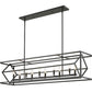 Z-Lite Euclid 13" 10-Light Matte Black Steel Island Light
