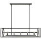 Z-Lite Euclid 13" 10-Light Matte Black Steel Island Light