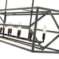 Z-Lite Euclid 13" 10-Light Matte Black Steel Island Light