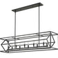 Z-Lite Euclid 13" 10-Light Matte Black Steel Island Light
