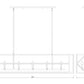 Z-Lite Euclid 13" 10-Light Matte Black Steel Island Light