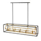 Z-Lite Euclid 13" 10-Light Olde Brass and Bronze Steel Island Light