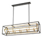Z-Lite Euclid 13" 10-Light Olde Brass and Bronze Steel Island Light