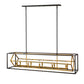 Z-Lite Euclid 13" 10-Light Olde Brass and Bronze Steel Island Light