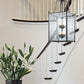 Z-Lite Fairview 19" 8-Light Bronze Pendant Light With Clear Beveled and Clear Hammered Glass Shade