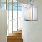 Z-Lite Fairview 19" 8-Light Chrome Pendant Light With Clear Beveled and Matte Opal Glass Shade