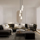 Z-Lite Farrell 12" 5-Light Matte Black Chandelier With White Glass Shade