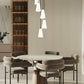 Z-Lite Farrell 12" 5-Light Matte Black Chandelier With White Glass Shade