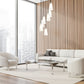 Z-Lite Farrell 18" 7-Light Brushed Nickel Chandelier With White Glass Shade