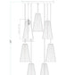 Z-Lite Farrell 18" 7-Light Brushed Nickel Chandelier With White Glass Shade