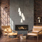 Z-Lite Farrell 18" 7-Light Modern Gold Chandelier With White Glass Shade