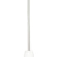Z-Lite Farrell 3043P6-ROD 6" 1-Light Brushed Nickel Pendant Light With White Glass Shade
