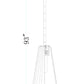 Z-Lite Farrell 3043P6-ROD 6" 1-Light Matte Black Pendant Light With White Glass Shade