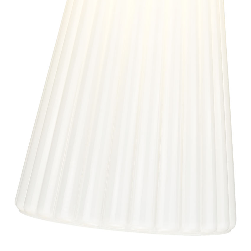 Z-Lite Farrell 3043P6-ROD 6" 1-Light Modern Gold Pendant Light With White Glass Shade