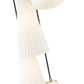 Z-Lite Farrell 3043P7-5R 12" 5-Light Modern Gold Chandelier With White Glass Shade