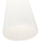 Z-Lite Farrell 3043P7-ROD 7" 1-Light Brushed Nickel Pendant Light With White Glass Shade