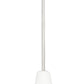 Z-Lite Farrell 3043P7-ROD 7" 1-Light Brushed Nickel Pendant Light With White Glass Shade