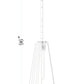 Z-Lite Farrell 3043P7-ROD 7" 1-Light Matte Black Pendant Light With White Glass Shade