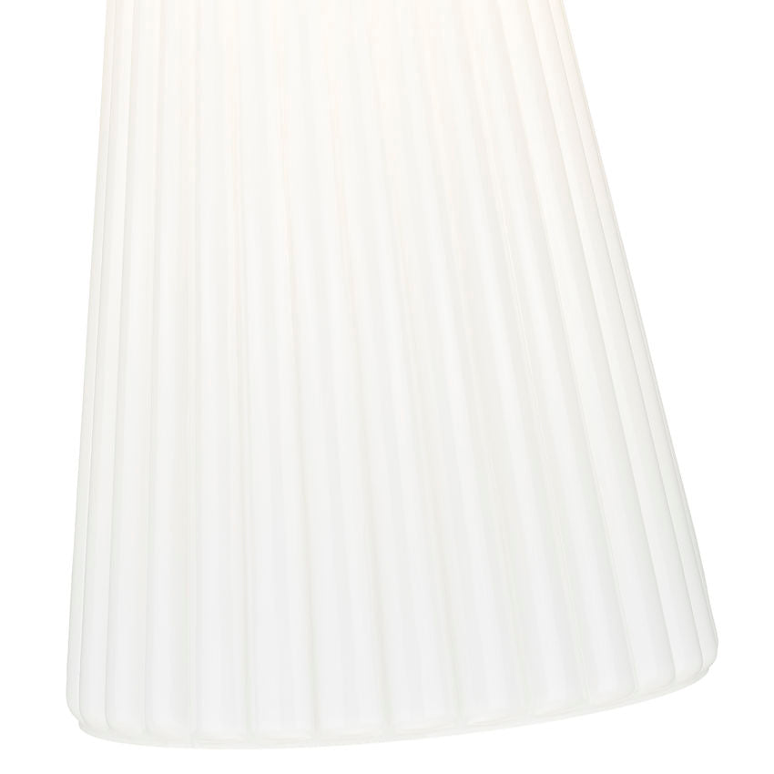 Z-Lite Farrell 3043P7-ROD 7" 1-Light Modern Gold Pendant Light With White Glass Shade