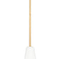 Z-Lite Farrell 3043P7-ROD 7" 1-Light Modern Gold Pendant Light With White Glass Shade