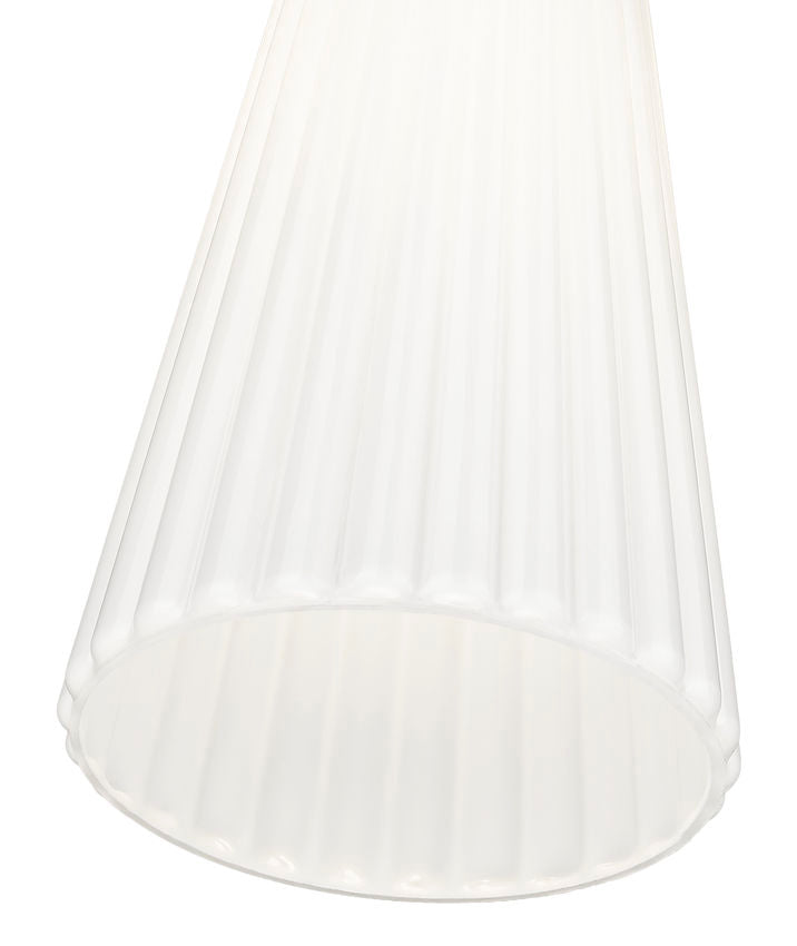 Z-Lite Farrell 6" 1-Light Brushed Nickel Pendant Light With White Glass Shade