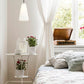 Z-Lite Farrell 6" 1-Light Brushed Nickel Pendant Light With White Glass Shade