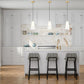 Z-Lite Farrell 6" 1-Light Modern Gold Pendant Light With White Glass Shade